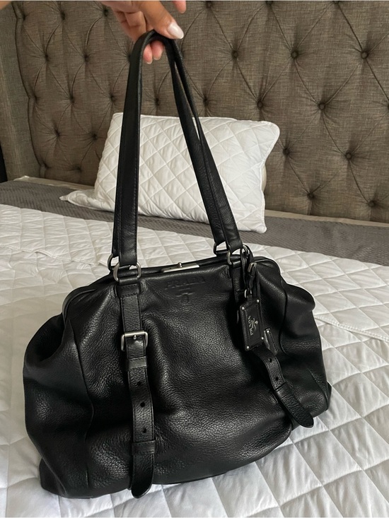 Prada Handbags - Prada Vintage Clasp Shoulder Bag